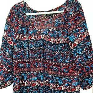 Lucky Brand 100% cotton lightweight top / tunic. Great with jeans. Size XL.